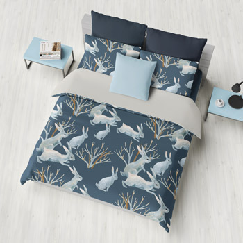bedding printed with girlsbedding pattern